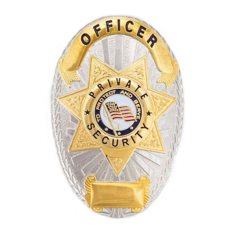 Private Security Officer Shield Badge - Badges & Accessories